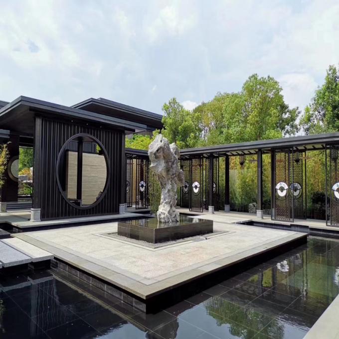 Amerikan Tarzı Lazer Kesme Altın Paslanmaz Çelik Ekran Oda Bölmesi Ev Otel Restoran 5