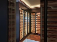 Siyah Cam Oturma Odası Lüks Modern Şarap Dolapları MINXINLONG Markası