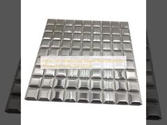 Ayna 3D Stereoskopik Kare Duvar Dekorasyonu Restoran Otel Villa Mozaik