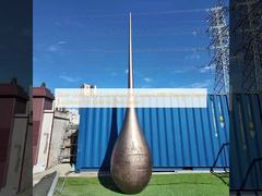 Dış Dekorasyon için Gümüş Altın Gri Renkli Toz Boyalı 316L Paslanmaz Çelik Heykel