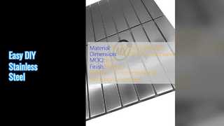 Kolay DIY Paslanmaz Çelik Mozaik Levhalar