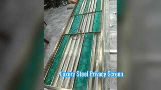 Modern Çelik Oda Bölücü Lüks Gizlilik Ekranı