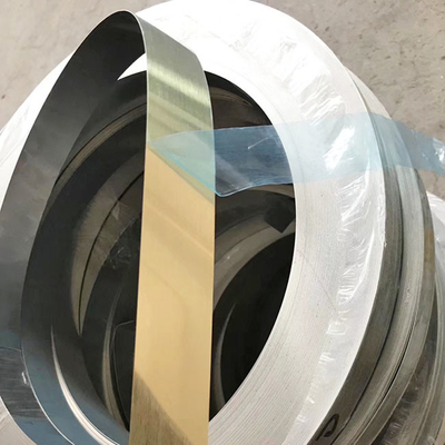 10mm To 620mm 304 Stainless Steel Strip Coil Rose Gold Hairline Brushed For Advertised Words