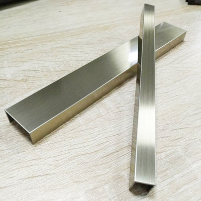201 304 316L Gold Rose Gold Black Mirror Hairline PVD Coated 0.5mm To 1.2mm Stainless Steel U Channel Trim for decor