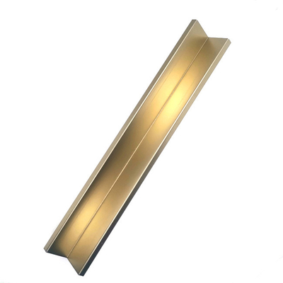 PVD X Shape Stainless Steel Tile Channel Trim Rose Gold Black Silver Brushed Hairline 1.0 0.8mm  For Decor