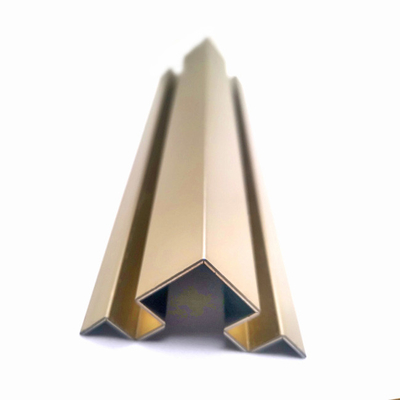 201 304 316l Antique Brass Bronze Rose Gold Black Round Curved Angle Shape Metal Stainless Steel Tile Edge Trim