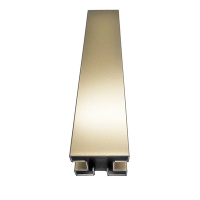 Slotted Metal Stainless Steel Trim Strips Profile 6.5ft To 8ft