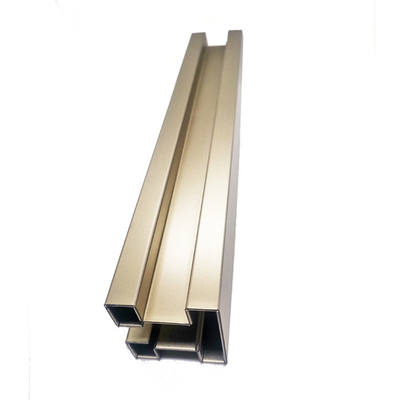 Slotted Metal Stainless Steel Trim Strips Profile 6.5ft To 8ft