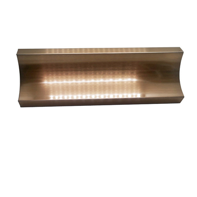 0.6mm 0.7mm Beadblasted Stainless Steel Channel Trim PVD Coated For Wall Deco Protection