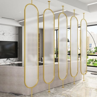 OEM ODM JIS SUS AISI 304 316 Ornamental Rotatable Sheet Metal Screen Partition Frame Panels With Mirror Customized