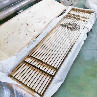 Classical Stainless Steel Screen Partition 304 316L Bead Blasting Black Bronze Rose Gold Hairline Brushed