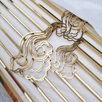 Classical Stainless Steel Screen Partition 304 316L Bead Blasting Black Bronze Rose Gold Hairline Brushed