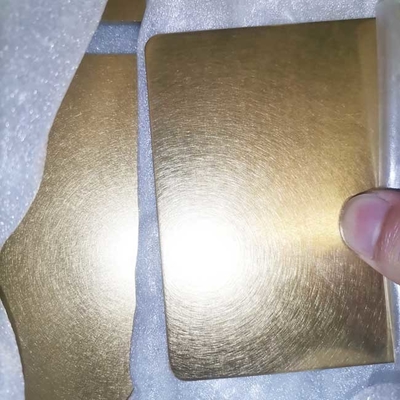 304 Gold PVD Coating Bright Glossy Color Beadblasting Stainless Steel Dividers