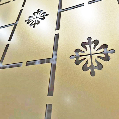 304 Gold PVD Coating Bright Glossy Color Beadblasting Stainless Steel Dividers