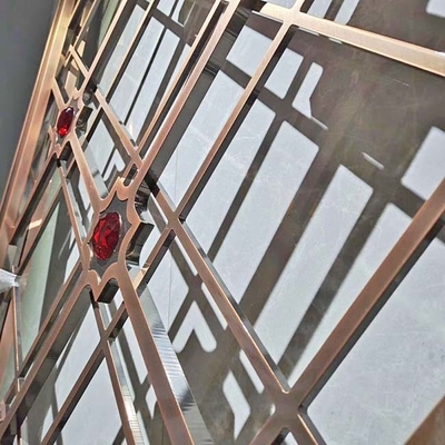 Aluminum Hollow Stainless Steel Screen Partition Room Dividers 5500mm Height