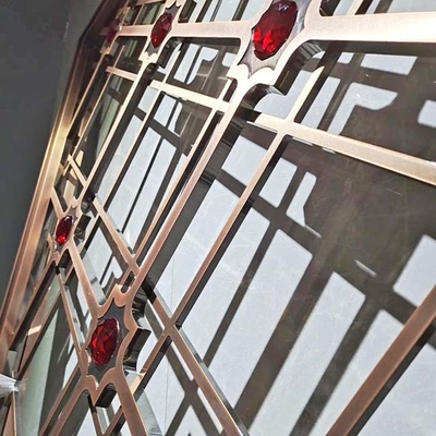 Aluminum Hollow Stainless Steel Screen Partition Room Dividers 5500mm Height