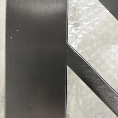 Hairline Brushed Mirror Private Space Stainless Steel Screen Partition For Baffle Wall