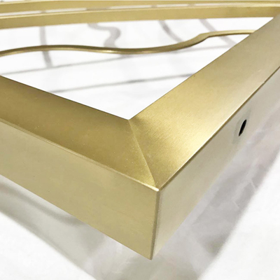 304 316 201 Pattern Gold Hairline Square Stainless Steel Sheet Metal Screen Partition Room Divider for Wall Decoration