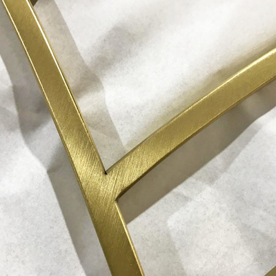 304 316 201 Pattern Gold Hairline Square Stainless Steel Sheet Metal Screen Partition Room Divider for Wall Decoration