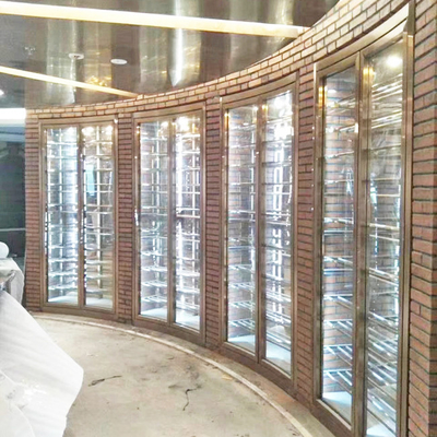Colored Custom Design Door Quality Stainless Steel Wine Cabinet