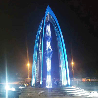 ODM 304 PVD Coated Stainless Steel Sculptures Outdoor Art Design Painting Color 316L Galvanized Metal Sculptures
