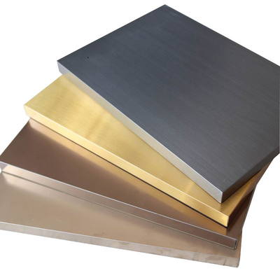 Silver 28MM Color Rose Gold PVD Sand Blasted SS Sheet 304 Stainless Steel Honeycomb Wall Cladding Panel