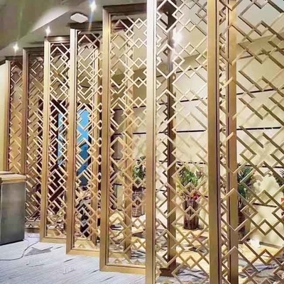 Classical Stainless Steel Screen Partition 304 316L Bead Blasting Black Bronze Rose Gold Hairline Brushed