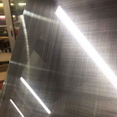 304 Rose Gold Color Crosshairline 45 Degree Brushed Finish Stainless Steel Sheet With Anti Finger Print