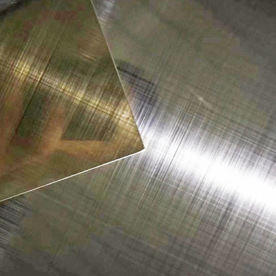 Rose Gold Color Stainless Steel Sheets 304 Cross Hairline Surface PVD Coating Inox Sheets