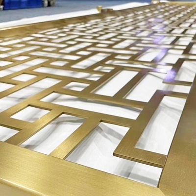 800mm Stainless Steel Screen Partition Room Divided Sliding Door Black Cross Hairline Engrave Copper Emboss