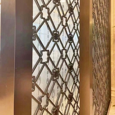 304 Hairline PVD Coating Gold Color Glossy Bright Brushed Stainless Steel Glass Dividers