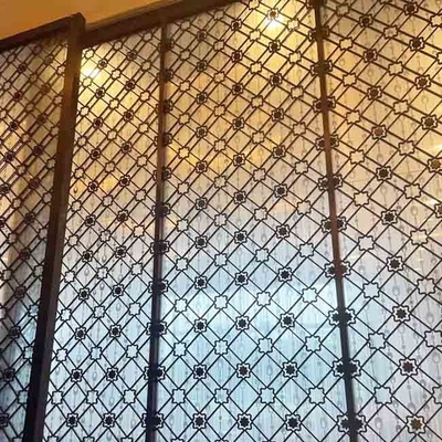 304 316 201 Gold Rose Color Mirror Hairline Laser Cut Hollow Stainless Steel Sheet Metal Screen Partition Room Divider