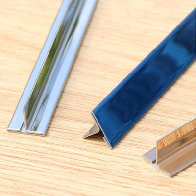 201 304 316L Grade Rose Gold Black Bronze Color T Solid Shape Stainless Steel Tile Edge Trim For Tile Protection
