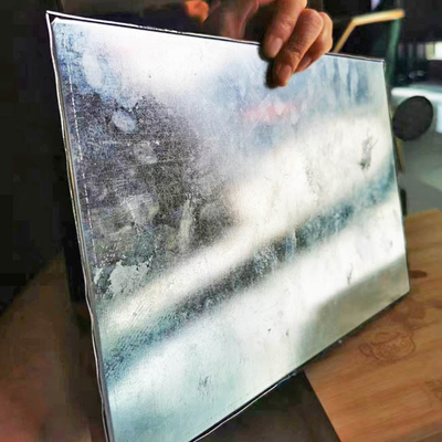 Silver 28MM Color Rose Gold PVD Sand Blasted SS Sheet 304 Stainless Steel Honeycomb Wall Cladding Panel