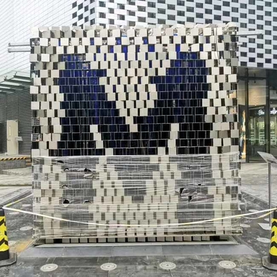 ODM Splend 304 Decorative Designed Stainless Steel Sculptures M Letter Shaped Outdoor Yard Art Painting Color Sculptures