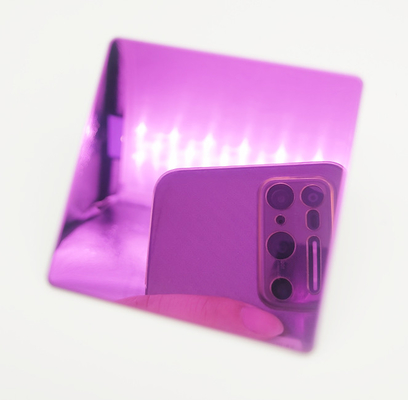 Colored Stainless Steel Sheet 8K Pink Color for Hotel KTV Interior Decoration Anti-fingerprint Coating