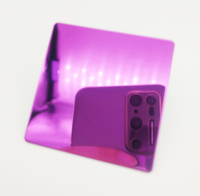 Colored Stainless Steel Sheet 8K Pink Color for Hotel KTV Interior Decoration Anti-fingerprint Coating