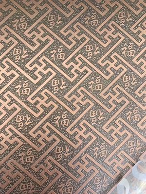 İyi bir fiyat. Su geçirmez Asansör Paslanmaz Çelik Sac 304 Ayna Kaplama Altın Kazınmış çevrimiçi