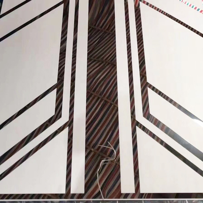 8K Mirror Etched 2B Finish Polished Silver Color Stainless Steel Sheet For Elevator Decoration
