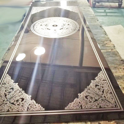 İyi bir fiyat. Asansör Kapısı İçin Özel 4x8 201 304 316l Ayna PVD Renkli Kazınmış Paslanmaz Çelik Sac çevrimiçi