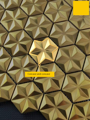 Wholesale  Self Adhesive Glass Mirror Mosaic Tiles