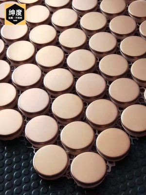 0.8mm Thickness Stainless Steel Mosaic Tiles Metal Wall Decor Peel And Stick Tile