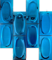 İyi bir fiyat. Üç Boyutlu Dairesel Paslanmaz Çelik Mozaik Fayans Restoran Arka Plan Duvarı çevrimiçi