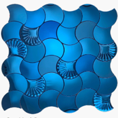 201 304 316l gold black blue violet irregular shape stainless steel mosaic tile for wall decoration