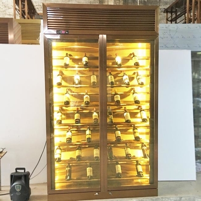 Stainless SteelHighend Wine Cabinet Wine Rack Display Cabinet ISO No.4 HL