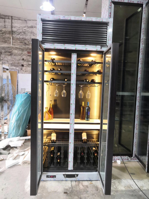 Customized Size Colored Stainless Steel Hotel Wine Cabinet