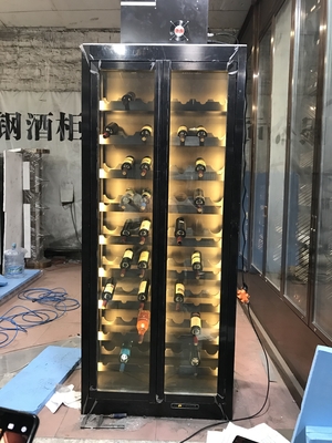 Customized Size Colored Stainless Steel Hotel Wine Cabinet