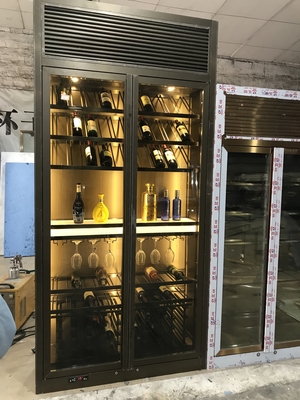 Customized Size Colored Stainless Steel Hotel Wine Cabinet