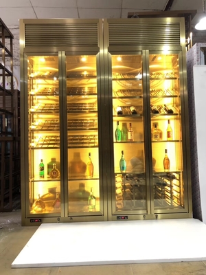 Hot selling liquor bottle display shelf high quality wine cabinets with low price