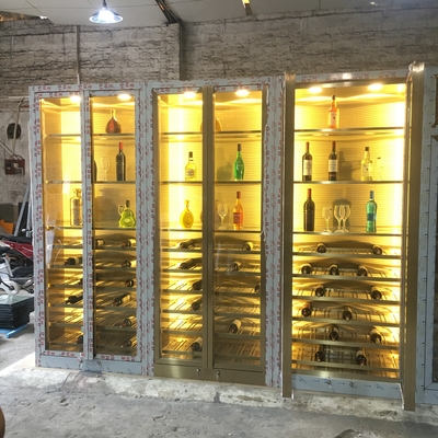 Refrigeration Equipment Hotel Big Capacity Stainless Steel Cooler System Size Wine Cabinet